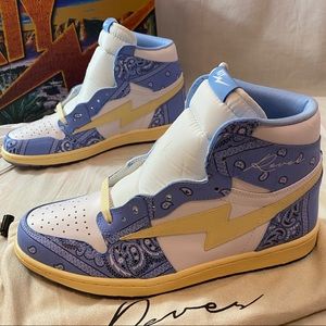 Air Kiy ‘85 High Size 11 Sneakers University Blue Bandana NeW